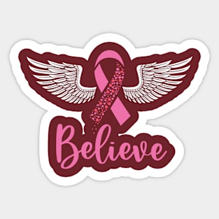Believe Cancer Sticker